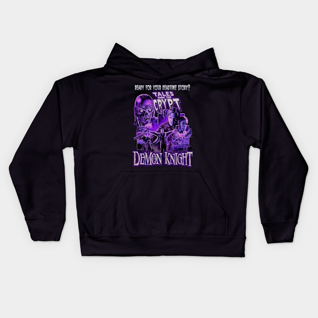 Demon Knight, Classic Horror, (Version 3) Kids Hoodie by The Dark Vestiary